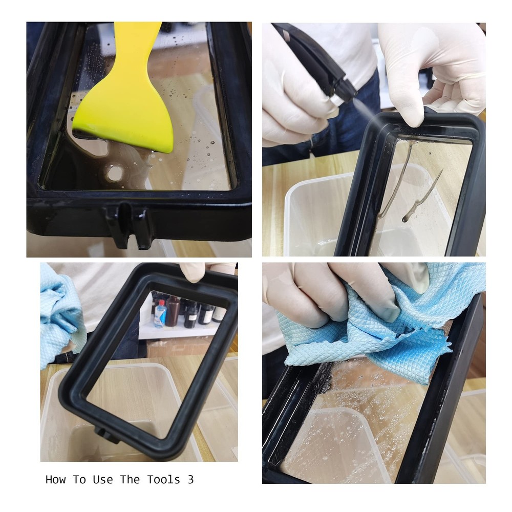 15 Kinds LCD 3D Printer Accessories Post Processing Tool Kit Silicone Mat Con...