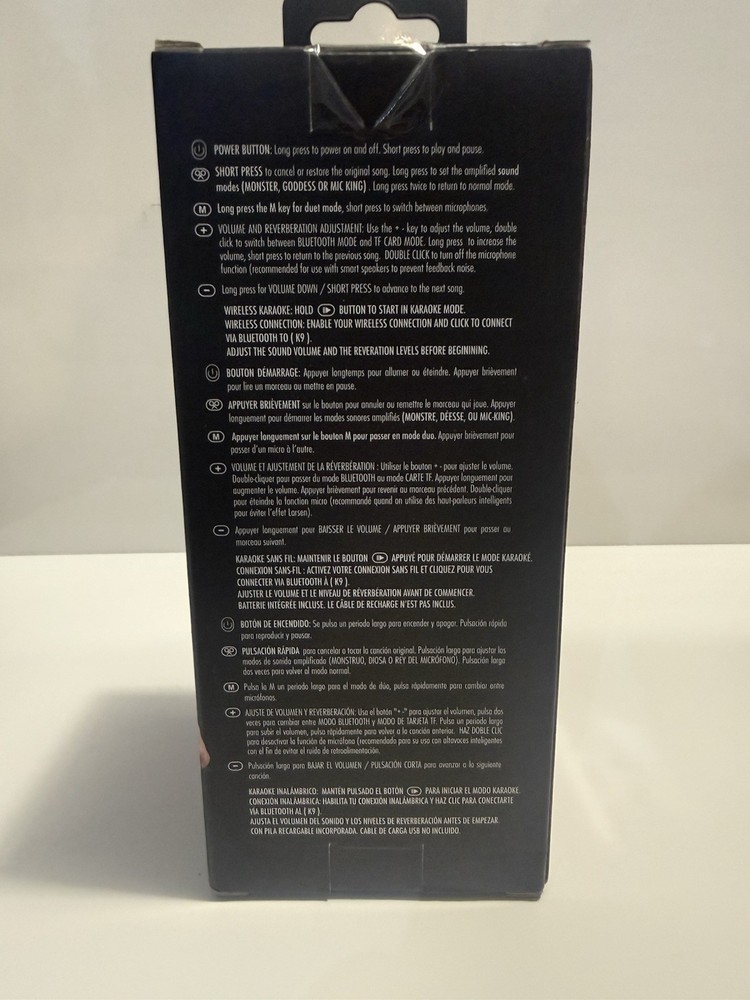 Black Wireless Bluetooth Microphone with Echo & Volume Control #BREAKING #BBWCM