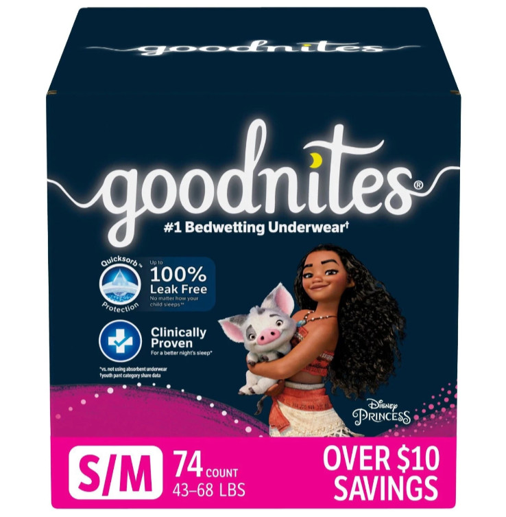 Goodnites S/M, 74 Count