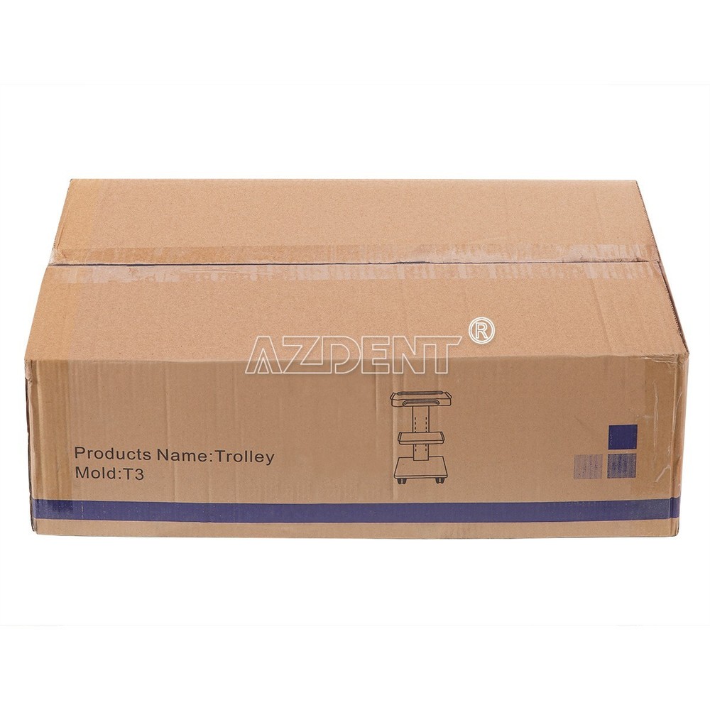 3-Layer Dental Lab Trolley Mobile Medical Cart /Multi-Function Trolley Cart