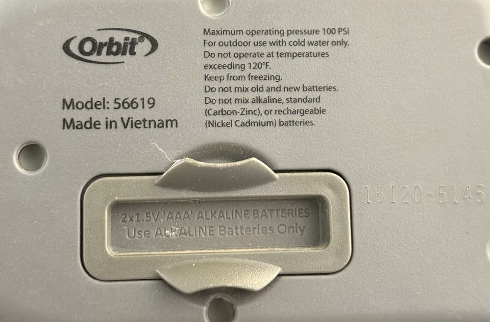 Orbit 1 Dial 2 Outlet Hose Faucet Timer Programmable Va8