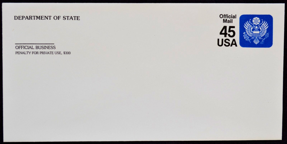 1990 US Sc. #UO79 Official mail envelope, 45 cent, mint, very good condition