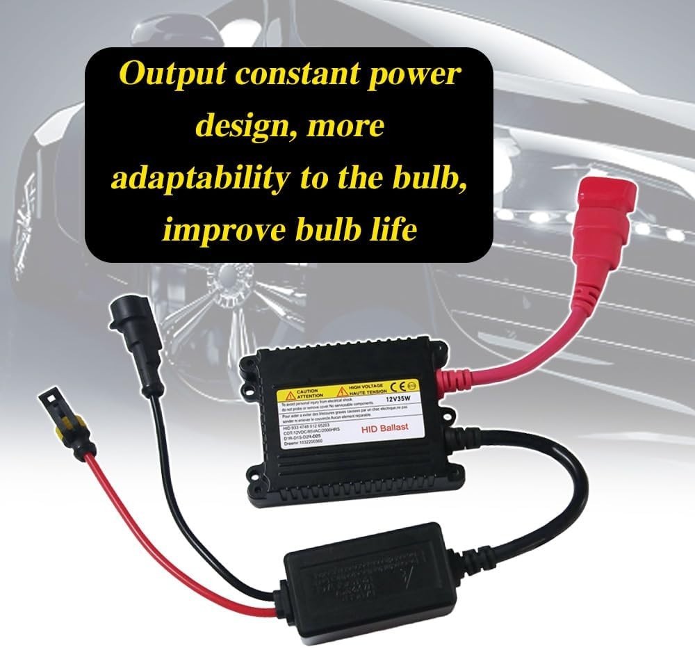 2PCS HID Xenon Ballast DC 12V 35W Slim Headlight Stabilizer Replacement