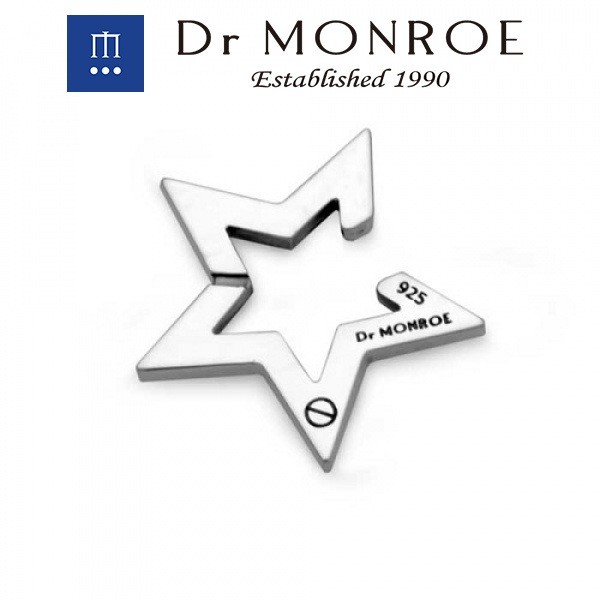 Dr MONROE Star Ear Cuff, Sterling Silver 925