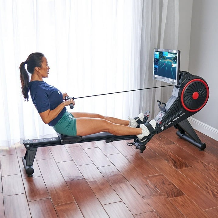 Echelon Row-S Indoor Rowing Machine with Rotating HD Touchscreen