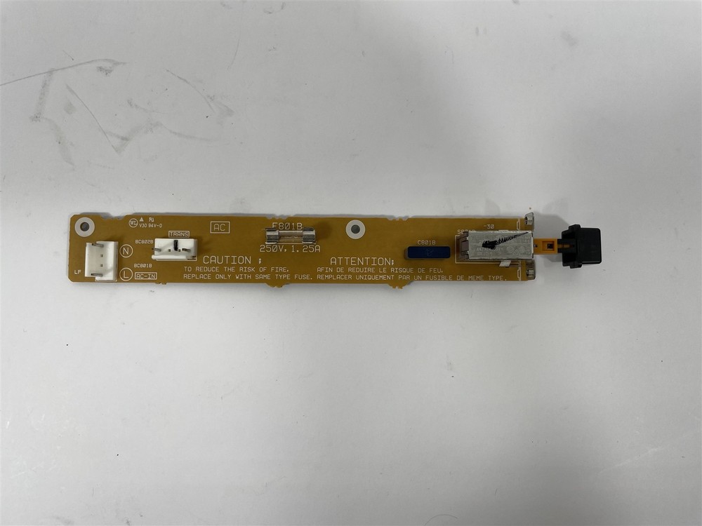 Yamaha Q2031B Graphic Equalizer Power Button Assembly 4181D Replacement Part