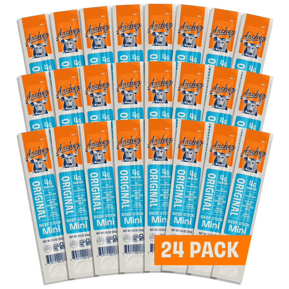 Archer Original Mini Beef Sticks, 0.5 oz, 24 pk.