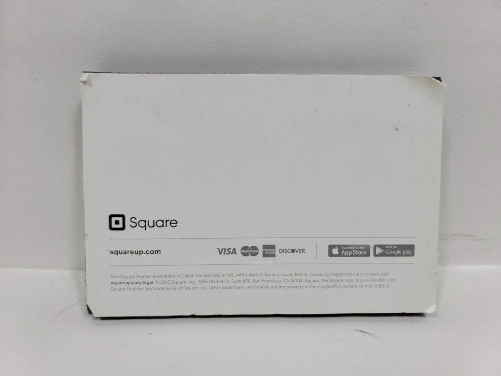Square Magstripe Credit Debit Card Reader For Android iPhone 3.5mm Jack White