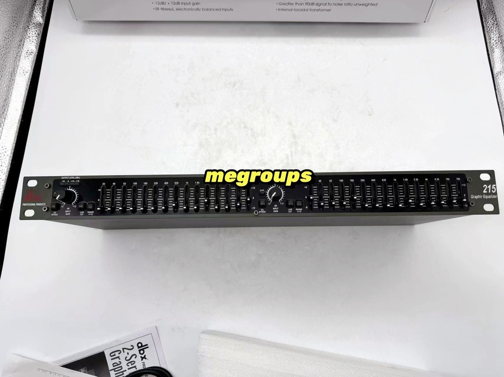 DBX 215 DUAL CHANNEL 15 BAND GRAPHIC EQUALIZER New