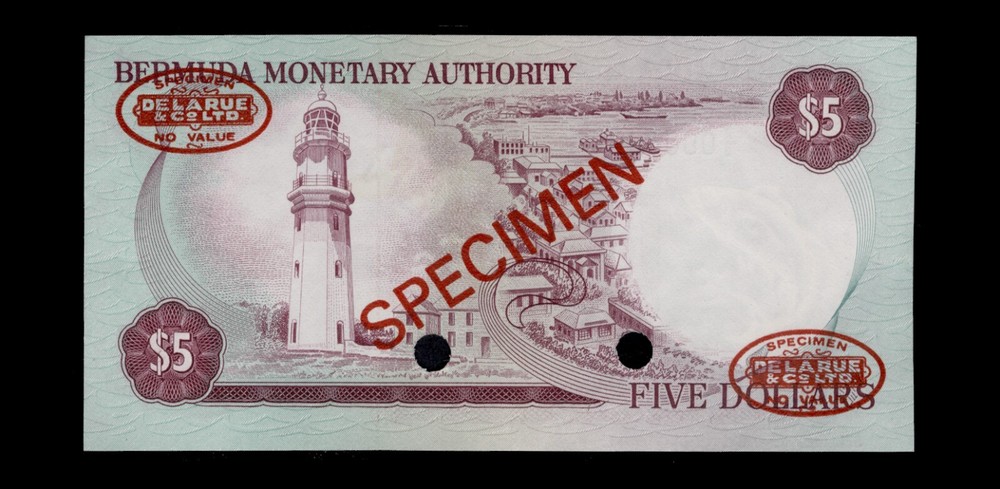 Bermuda P29b, Specimen Banknote.
