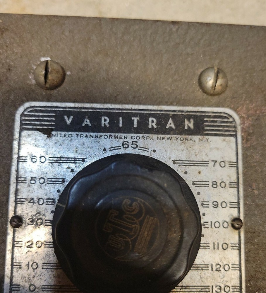 Vintage Varitran V-1 Voltage Adjuster