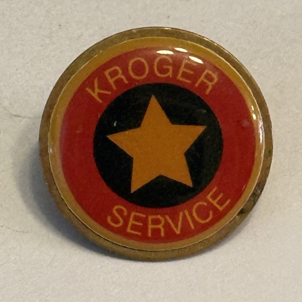 Kroger "Service" Pinback Lapel Pin