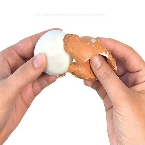 Negg Red Boiled Egg Peeler – Easy Egg Shell Remover Kitchen Tool