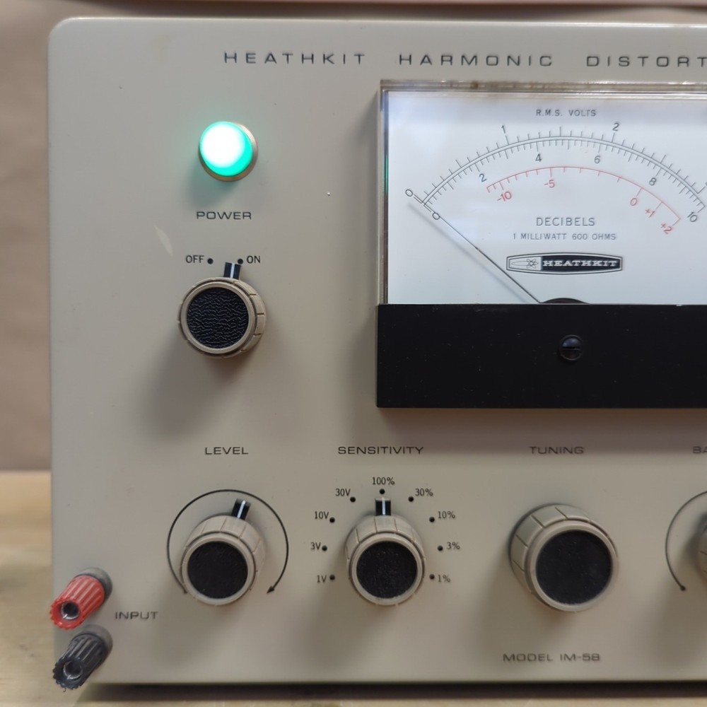 Heathkit IM-58 Harmonic Distortion Meter - Powers On, Has Not Been Tested