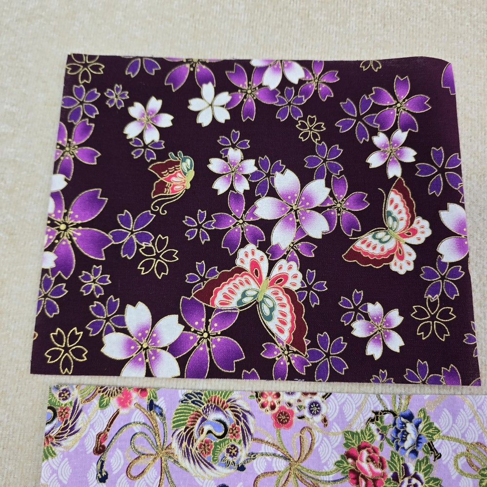 10 pc. Japanese Style Print Patchwork Craft Fabric Bundle 20x25 cm
