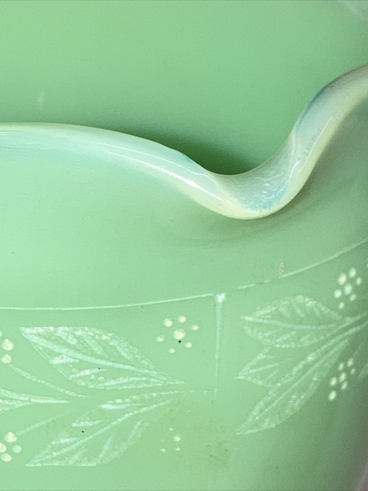 McKee 4 inch green creamer