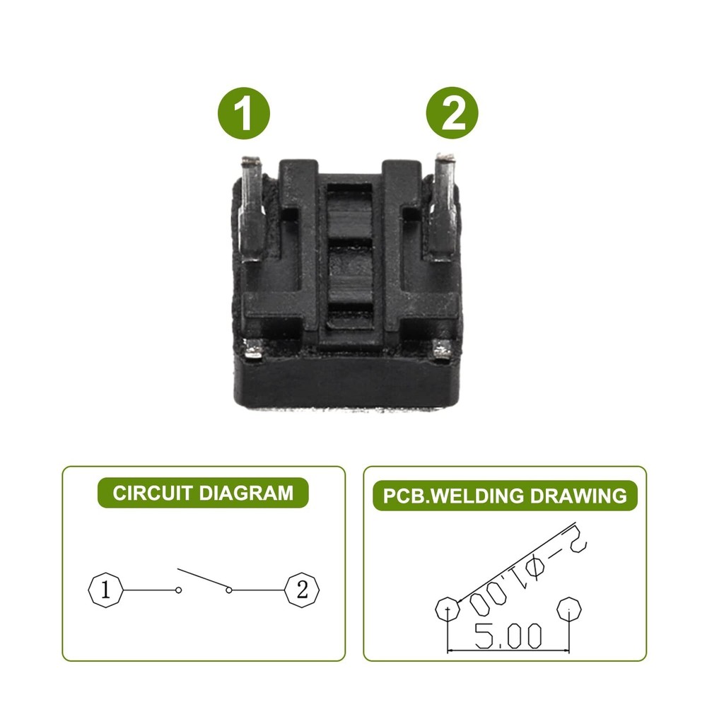 20-Pack Tactile Push Button Switch 6x6mm for Arduino & Electronics Projects