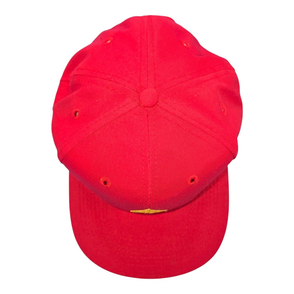 USMC Mastery Gunner Seargant Insignia Hat Cap Strapback Adjustable Red 6-panel