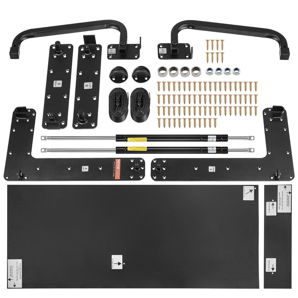 Full Size Vertical Murphy Bed Kit 333lb Capacity & Adjustable Design