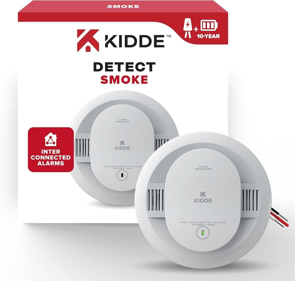 Kidde Hardwired Smoke Detector 20SA10 Battery Backup Interconnectable