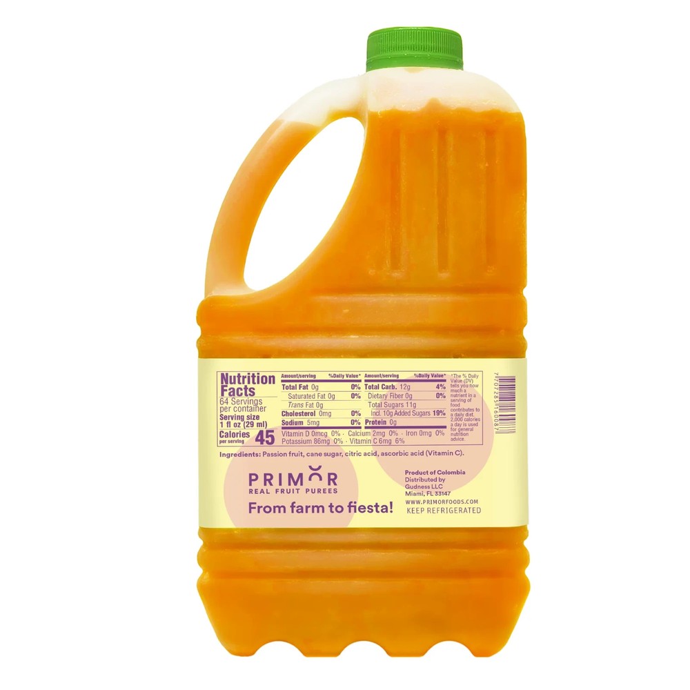 Passion Fruit Puree Natural Fruit Blend