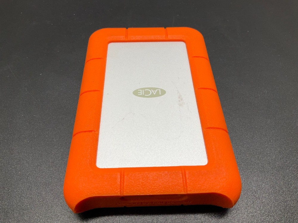 LaCie Rugged USB-C 2TB Portable External Hard Drive - Orange/Silver