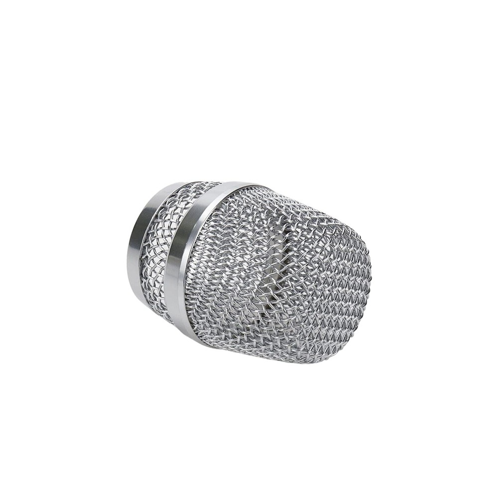 2 PCS Silver Microphone Ball Head Mesh Grill Replacement Inner Diameter 37mm