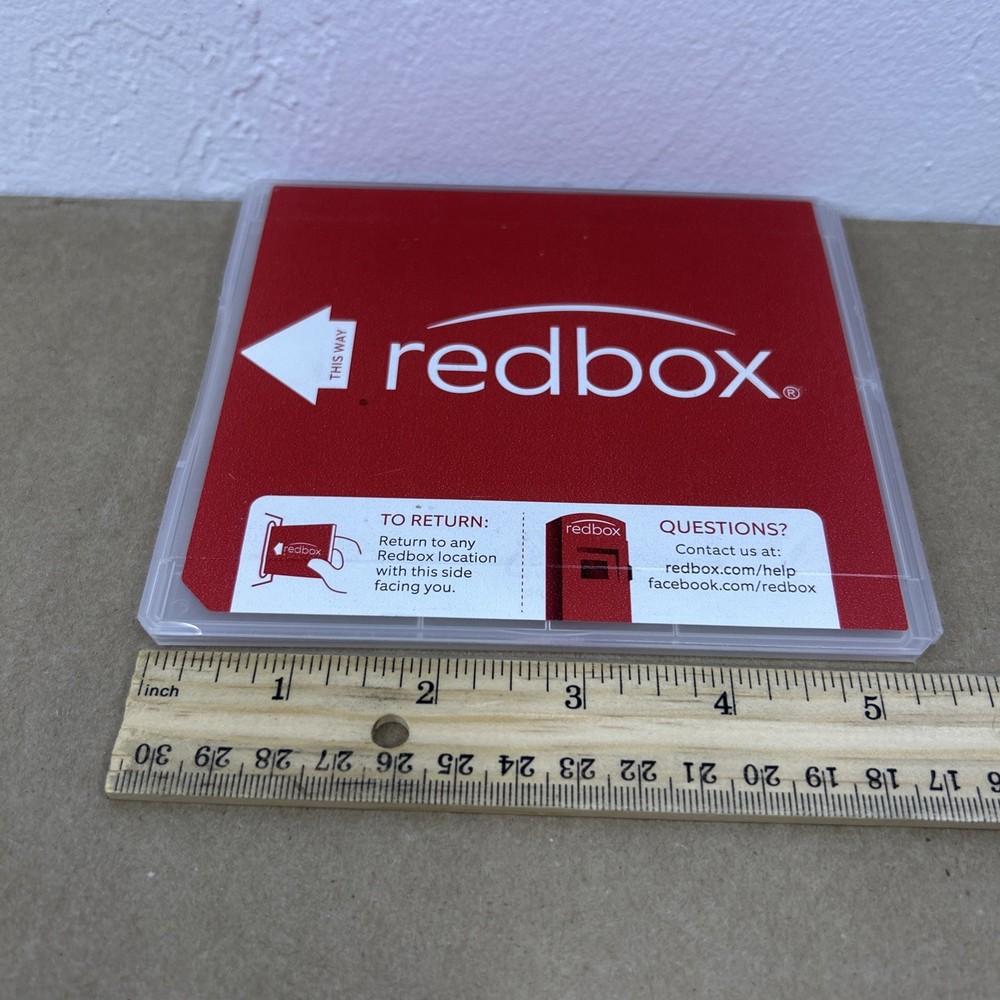 1 Empty Redbox CD/DVD/Blu-ray Disc Case Hard Plastic RARE OOP