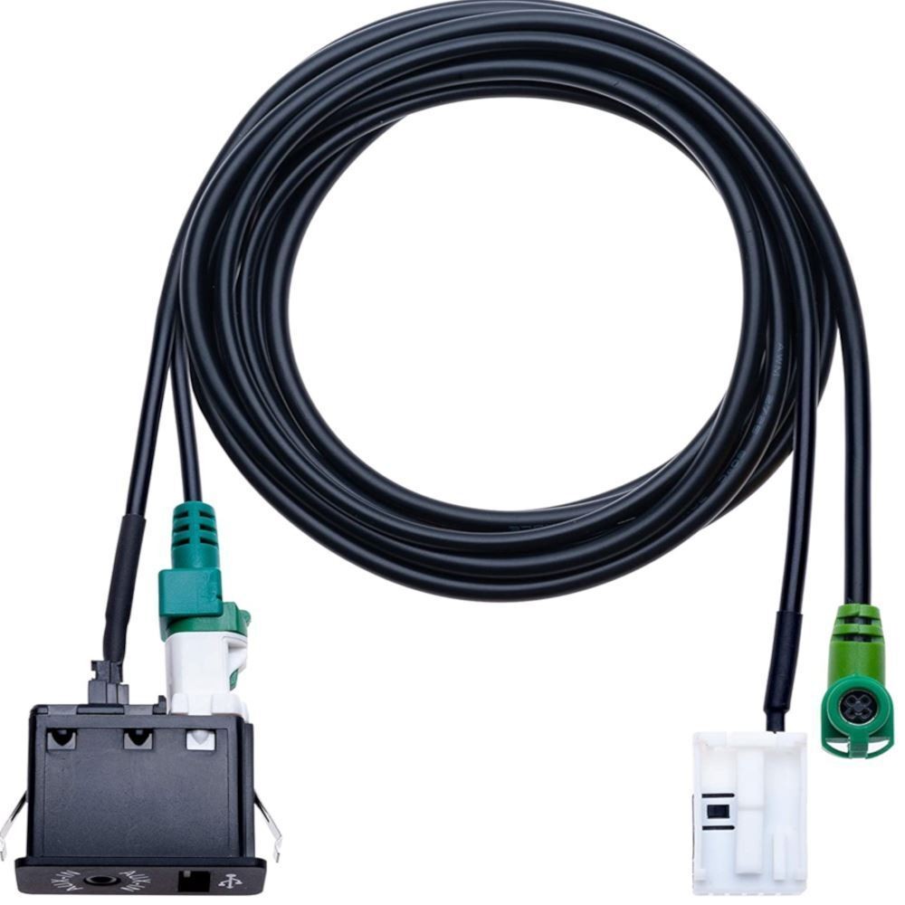 USB AUX Port Switch Cable For BMW 1 3 Series X1 E81 E87 E88 E82 E90 E91 E92 3.5m
