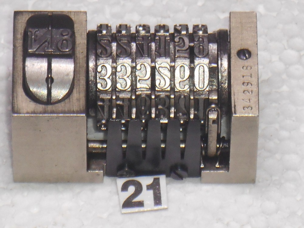 WETTER | letterpress Reverse numbering machine | 21