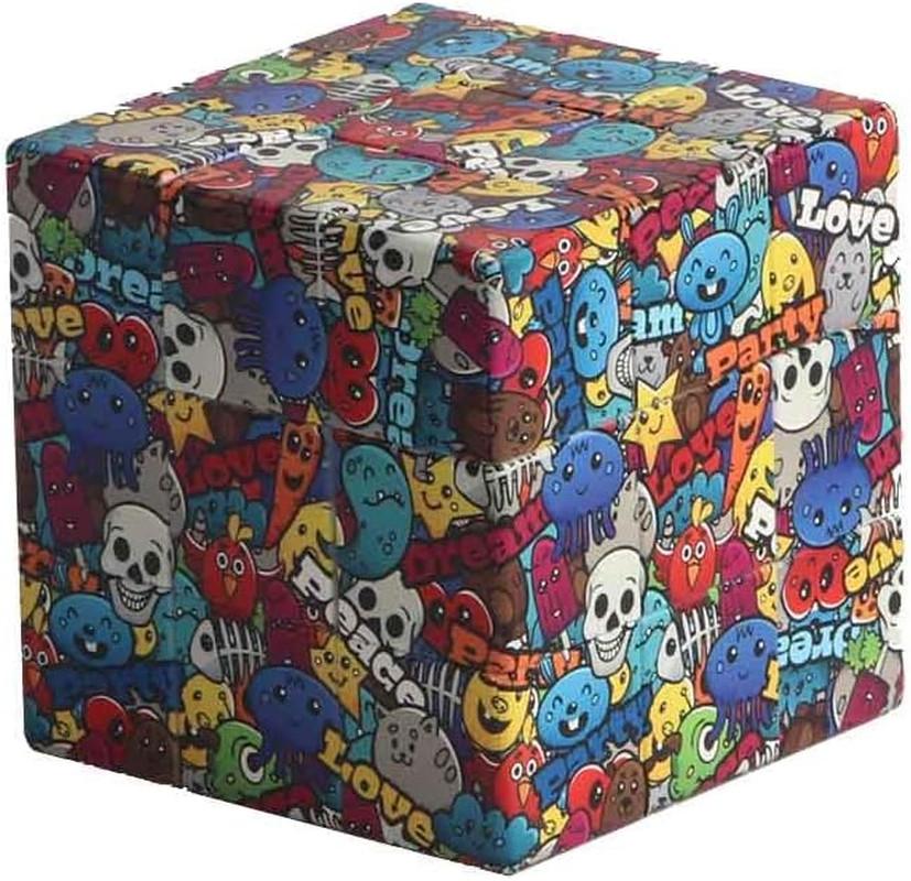 Graffiti 3X3 Speed Cube, UV Printing Cube Magic Cube Educational Puzzles Toys...