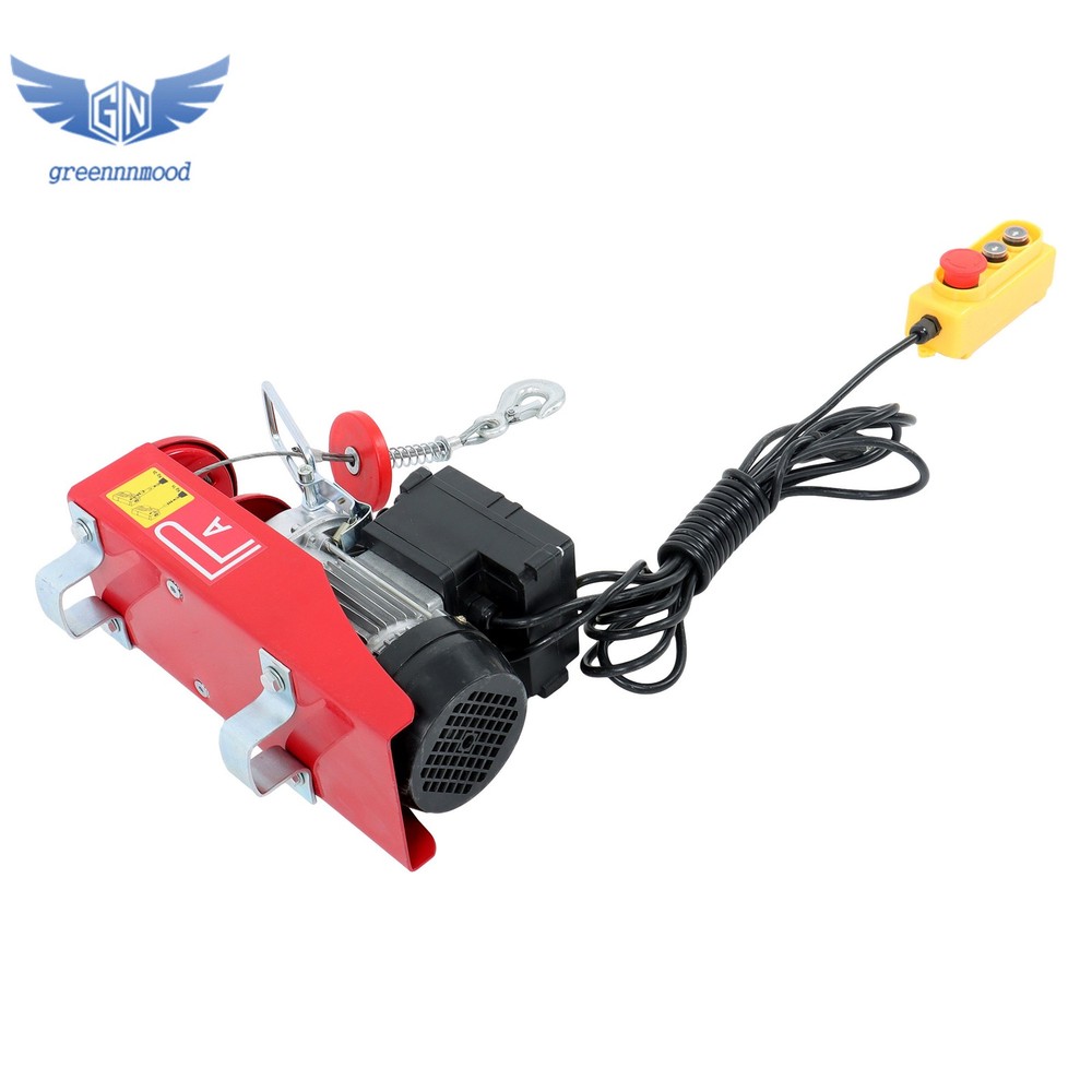 440lbs Electric Hoist with Wireless Remote Control,14ft Wired Remote Control