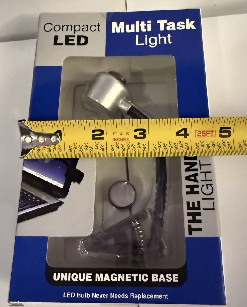 NOS Capstone The Handy Light Hands Free Clip LED Multi-Task Light Magnetic Base