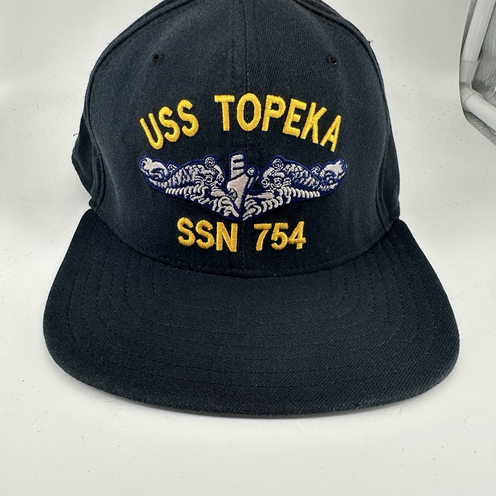 USS TOPEKA SSN-754 Blue Snap-back Cap