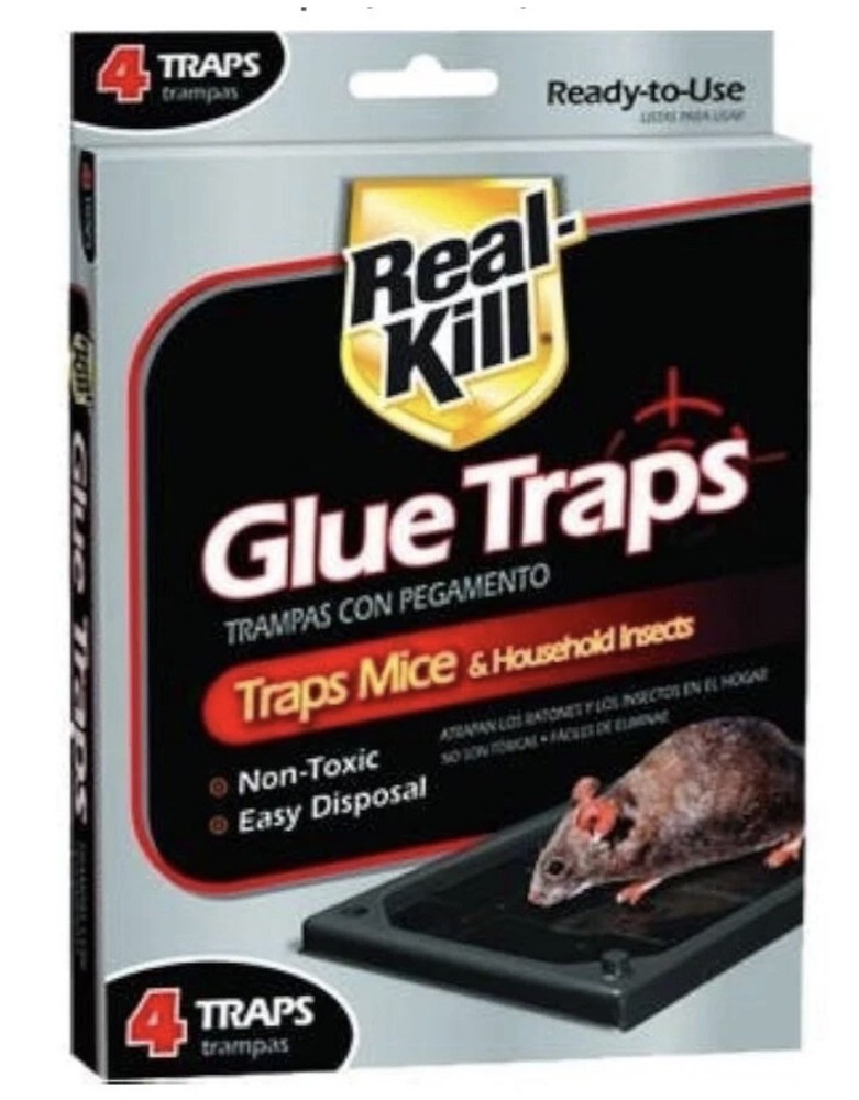 Real-Kill Mouse Glue Traps (4-Pack)