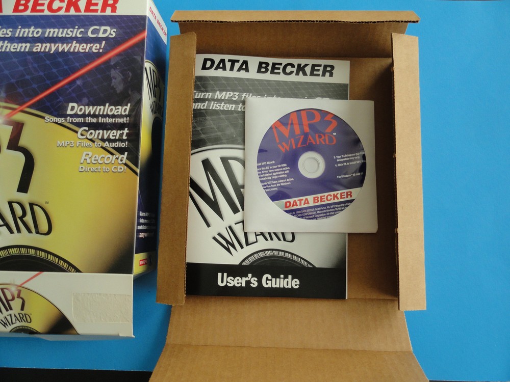 MP3 WIZARD - DATA BECKER - WIN 95/98 - TURN MP3 FILES TO CDs -- CLEAN