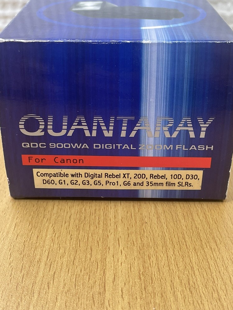 Quantaray QDC 900WA Digital Zoom Flash For Canon-New Open Box