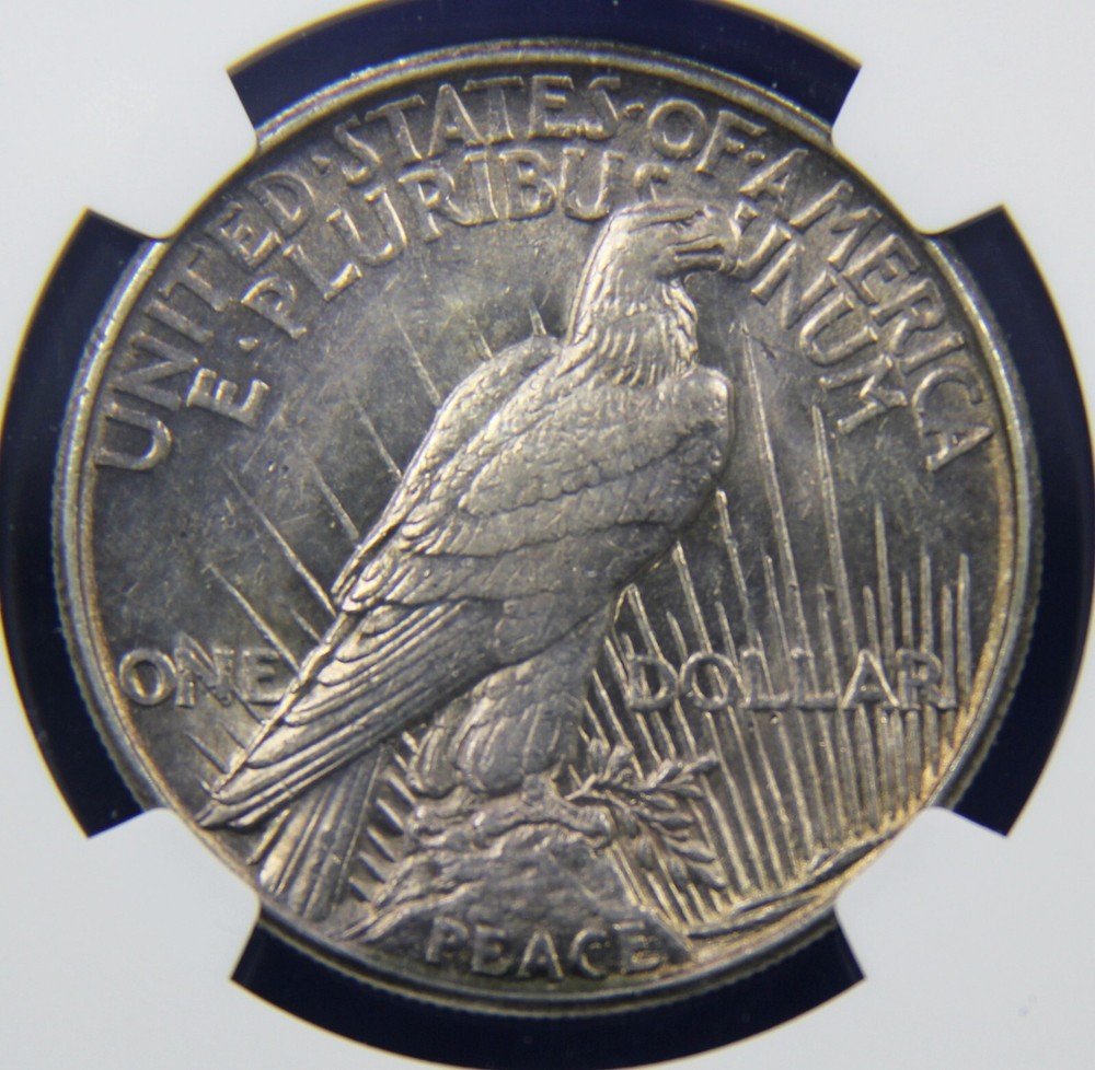 1921 High Relief Peace Dollar NGC AU58