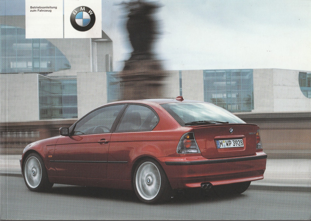 Board folder/operating instructions BMW 3 Series Compact E46 316ti - 320td VIII/01 2001