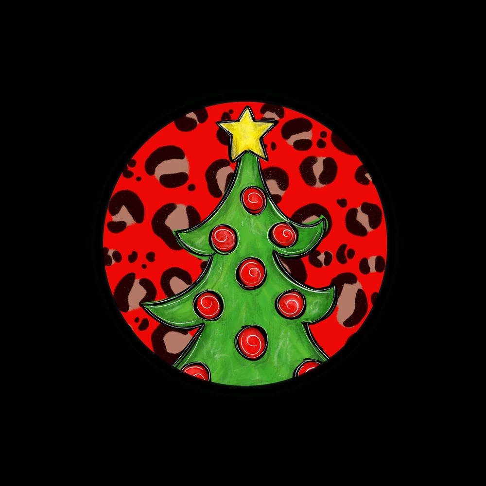Fun Christmas Tree Badge Reel