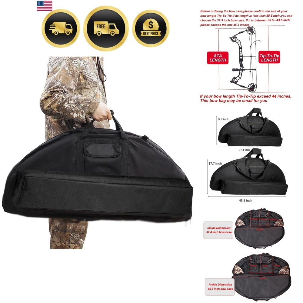 Archery Bow Case Soft Waterproof 600D Water-Resistant Backpack Hunting
