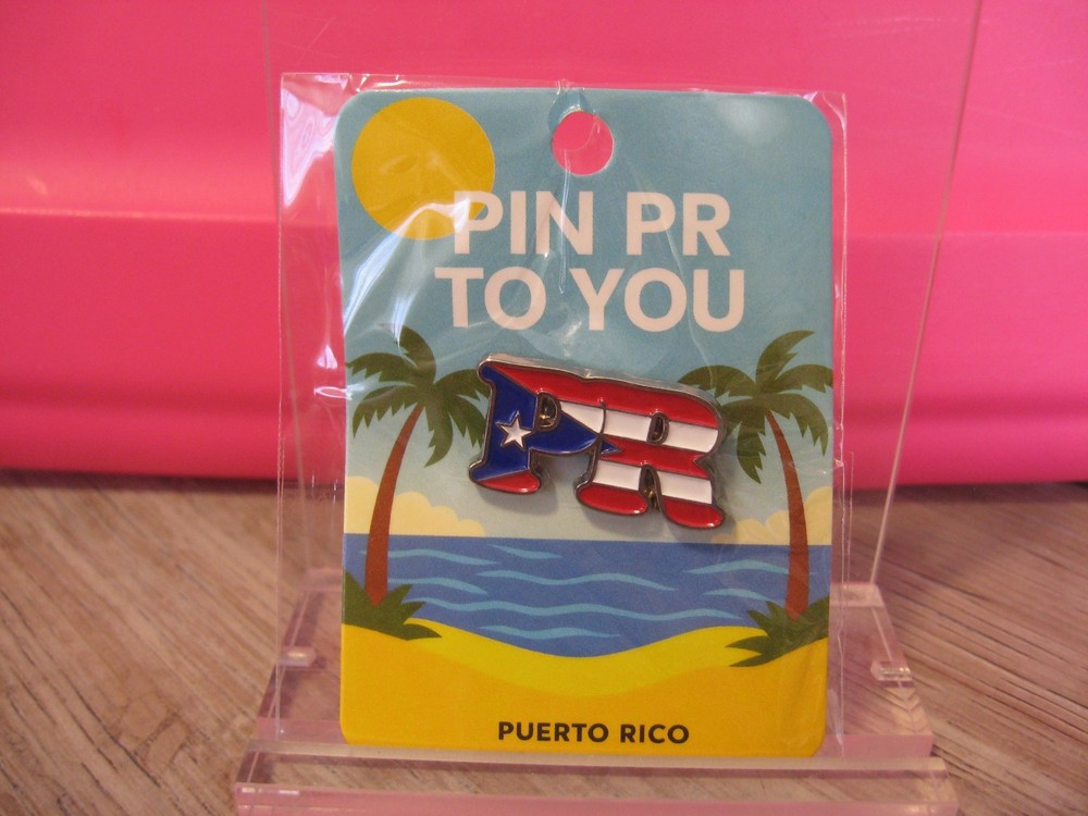 NEW Puerto Rico Hat Lapel Pin / PR Initial Flag