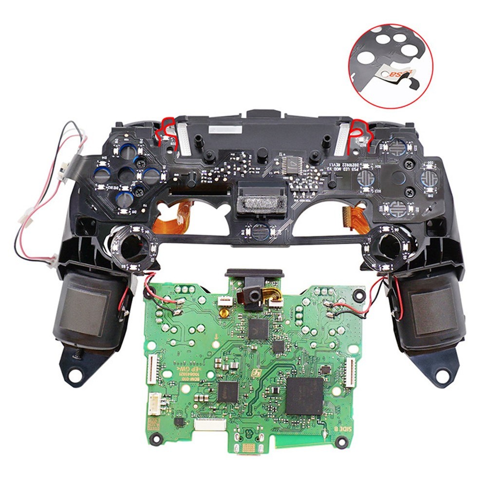 8-Color Luminated D-Pad Thumbsticks LED Face Buttons DIY Kit for PS5 Controller