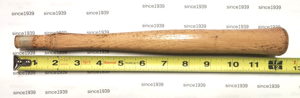 DING/PICK HAMMER REPLACEMENT HANDLE 3/8 x 5/8 OVAL EYE, 12 " LONG WITH WEDGE