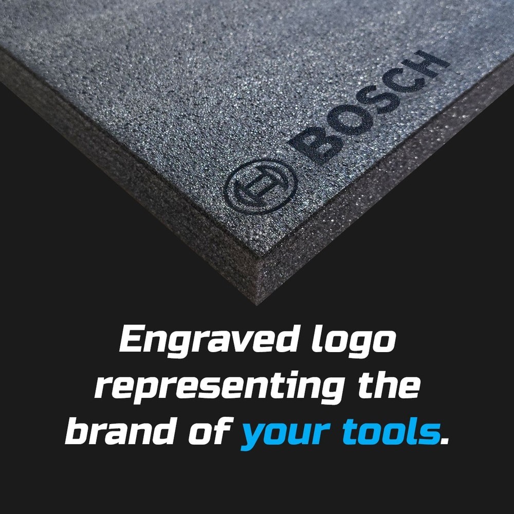 BOSCH DARK shadow foam tool tray insert storage organizer toolbox tool kit set