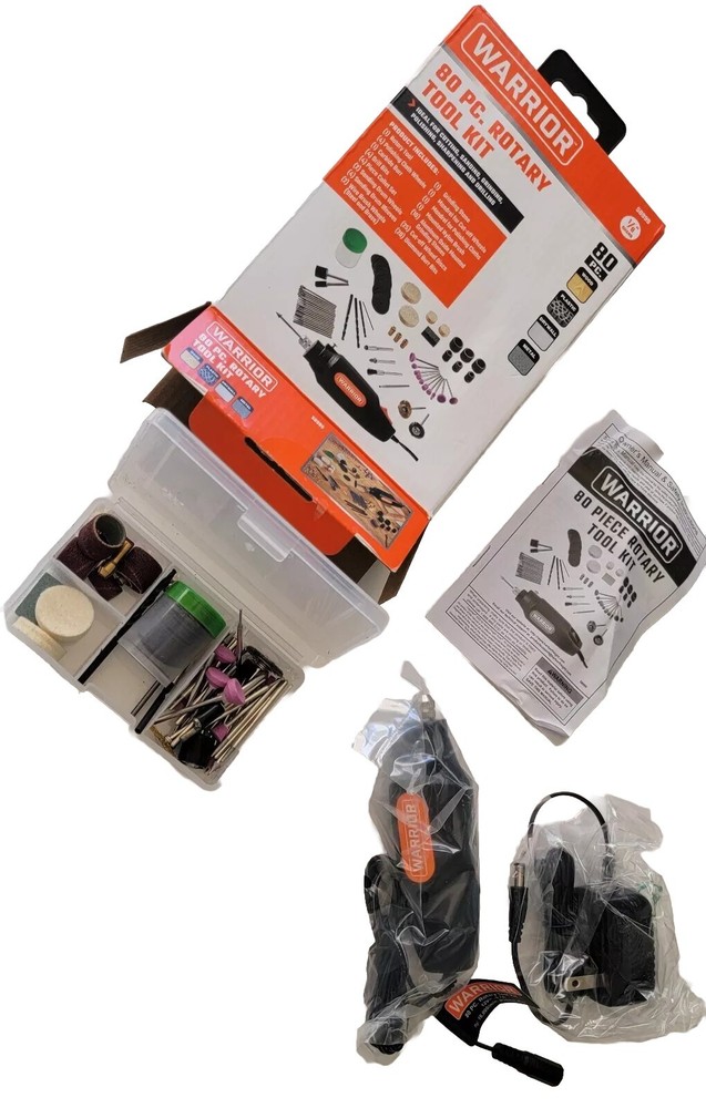 Warrior 80pc Rotary Tool Kit