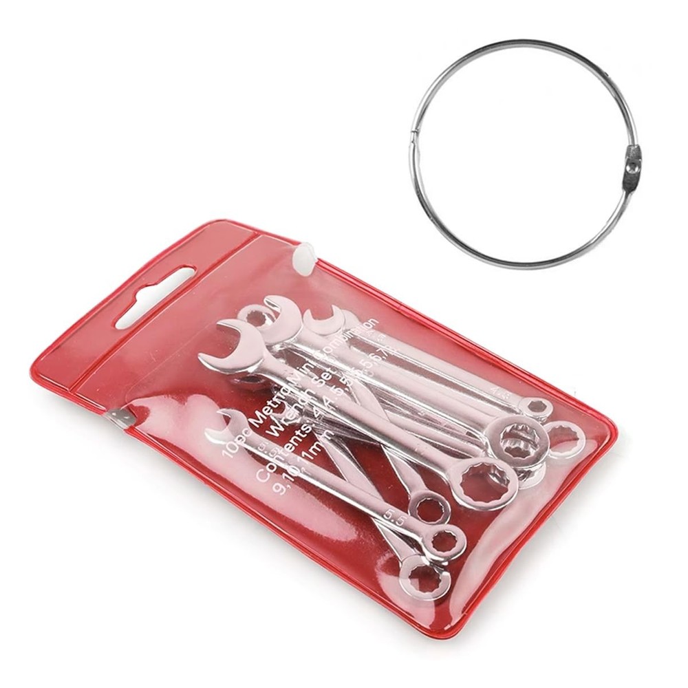 Mini Wrench Set Open End Combination Small Set, Silver