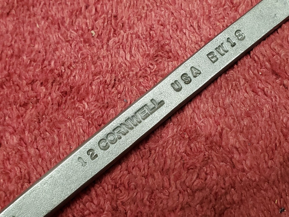 Cornwell Tools BW-18, 12 pt Offset Box End Wrench, 3/8" X 7/16"