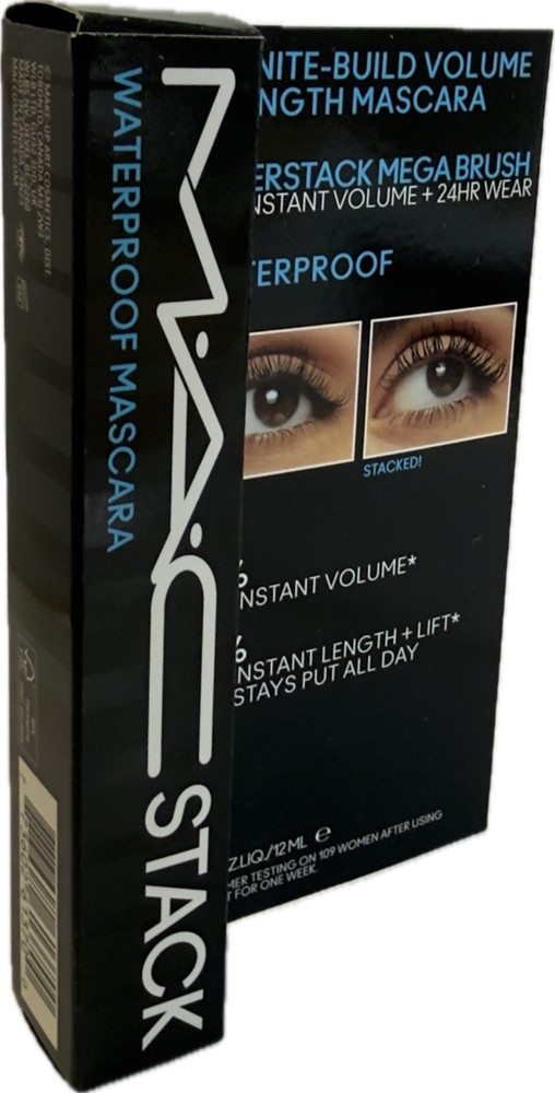 M·A·C Cosmetics Stack Superstack Mega Brush Waterproof Mascara 0.41 fl oz (New)