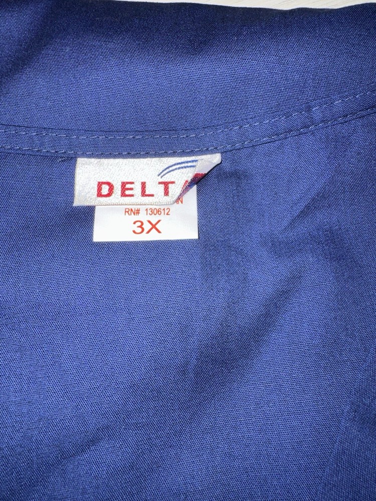 Delta Uniforms Scrub Set Size 3XL Navy Blue